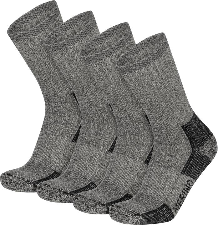 Normani 2 Paar 100% Merino Wandersocken - 9899 (2er Pack, 43 - 46)