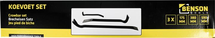 Actual product image Benson Crowbar set 3 pieces (21 mm)
