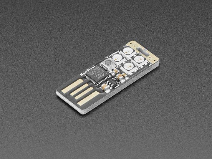 Actual product image Adafruit Neo Trinkey, SAMD21 USB Key mit 4 Neopixeln
