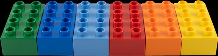 Productafbeelding LEGO Houten ® Duplo 2x4 - Bouwblokjes 3011 NEUF - 80x (3011)