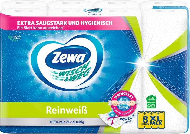 Zewa Wipe&Way Zuiver Wit (8 x)