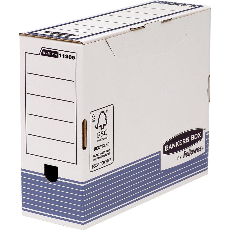 Fellowes, Dokumentenablage, Bankers Box System 100 mm Archiv-/Transportbox (A4)