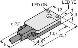 Produktbild Turck Miniatursensor (3 m)