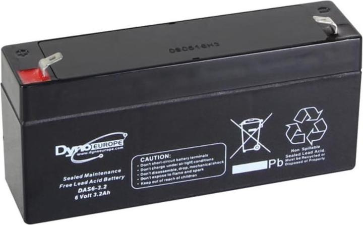 Dyno EUROPE BLEIAKKU - 6 V - 3.2 Ah - 134 x 34 x 66 mm (6 V, 3200 mAh)
