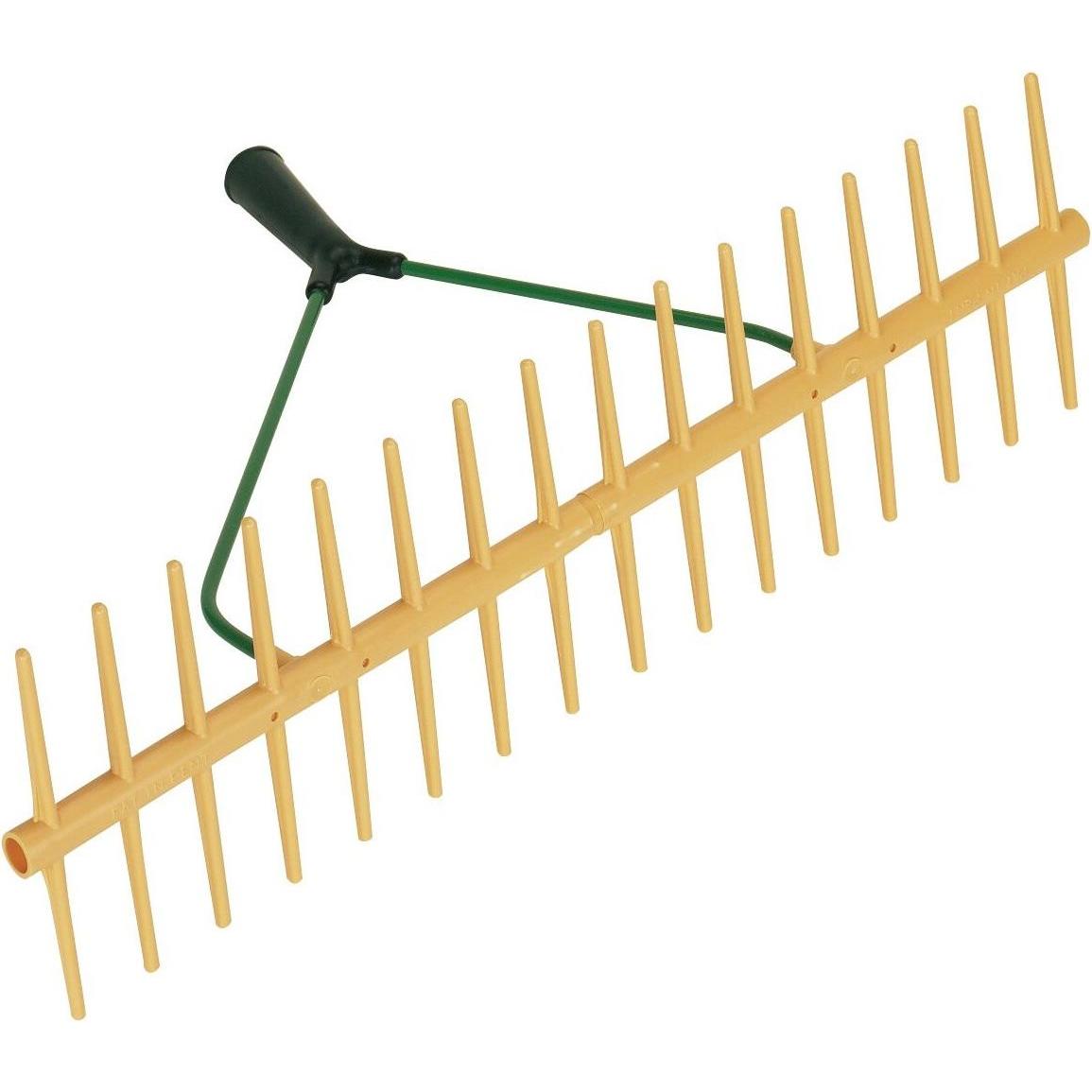 Jost, Rechen, Kerbl HR 16D Kunststoff-Rechen (doppelseitig, aus Polypropylen, 16 Zinken, Stielhalter ø 27 mm