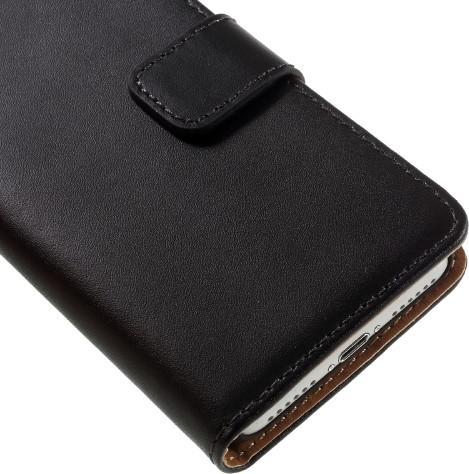 Image du produit Ueli Express iPhone SE / 8 / 7 Livre Etui en cuir véritable avec porte-carte Noir (Apple iPhone 7, Apple iPhone 8, Apple iPhone SE (2ème génération), Apple iPhone SE (3ème génération))