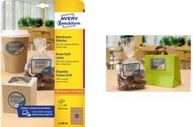 Image du produit Avery Étiquettes marron naturel