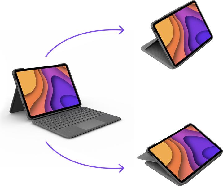 Immagine prodotto Logitech Folio Touch (DE, iPad Air 2020 (4. Gen), iPad Air 2022 (5a generazione))