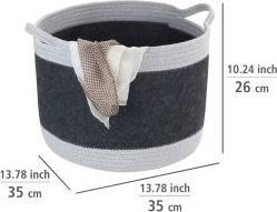 Actual product image Wenko Felt storage basket Bea (35 cm)