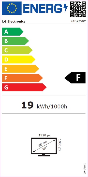 Energie-Label LG 24BP750C-B (1920 x 1080 Pixel, 24")