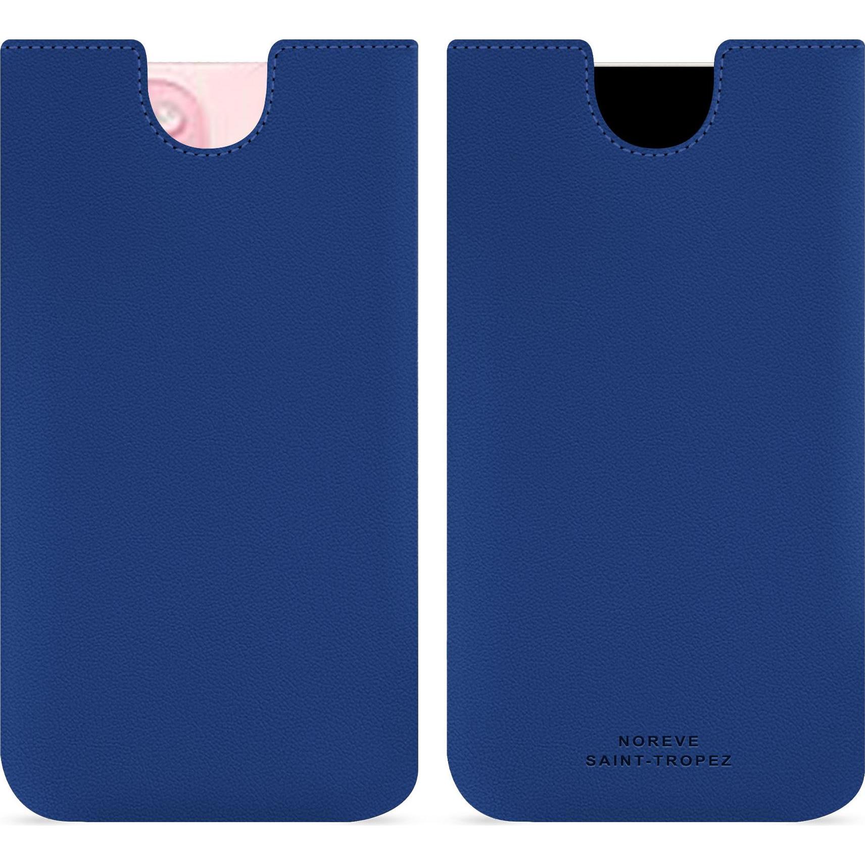Noreve Lederschutzhülle (Apple iPhone 15), Smartphone Hülle, Blau