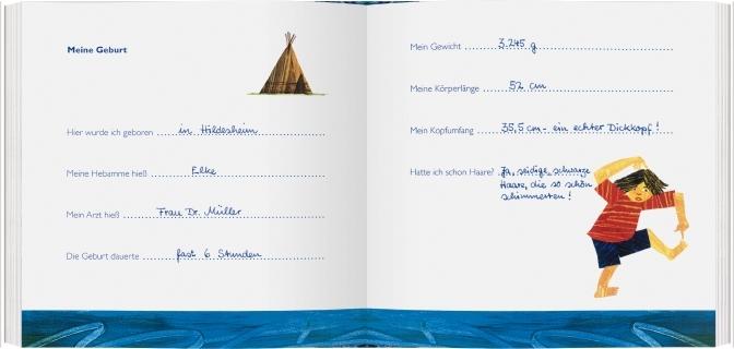 Produktbild Die kleine Raupe Nimmersatt - Mein Babyalbum - Blau (20 x 20 cm)