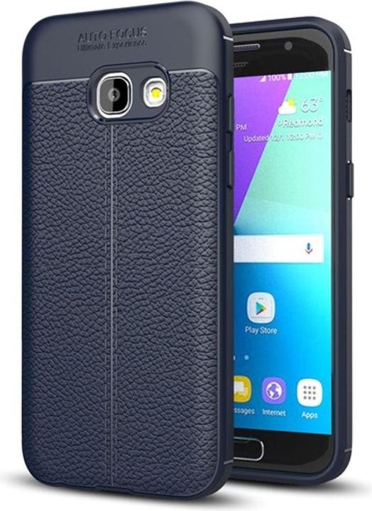 Produktbild König Design Handyhülle für Samsung Galaxy A3 (2017) Schutztasche Wallet Cover 360 Case Blau (Samsung Galaxy A3 (2017))