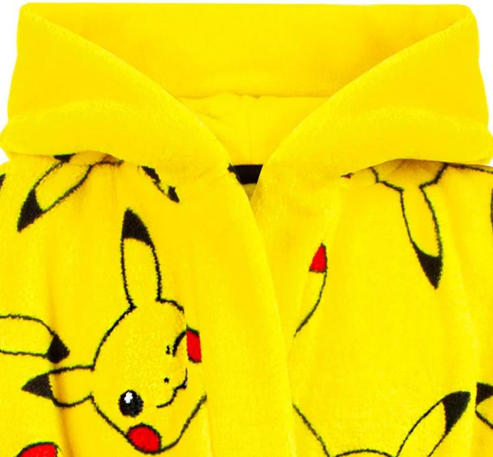 Actual product image Pokémon Children/Kids Pikachu Front Pocket Robe (110)