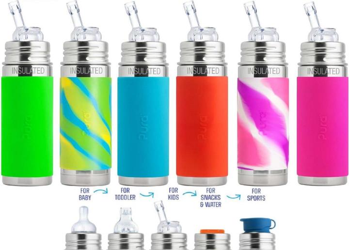 Actual product image Pura drinking straw bottle (0.33 l)