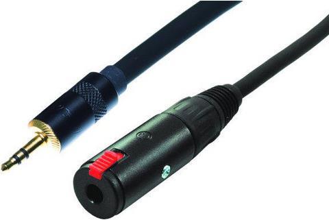 Image du produit Contrik Jack 3 pôles vers Mini-Plug 3 pôles (0.50 m, Câble AUX, Câble jack 6,3 mm)