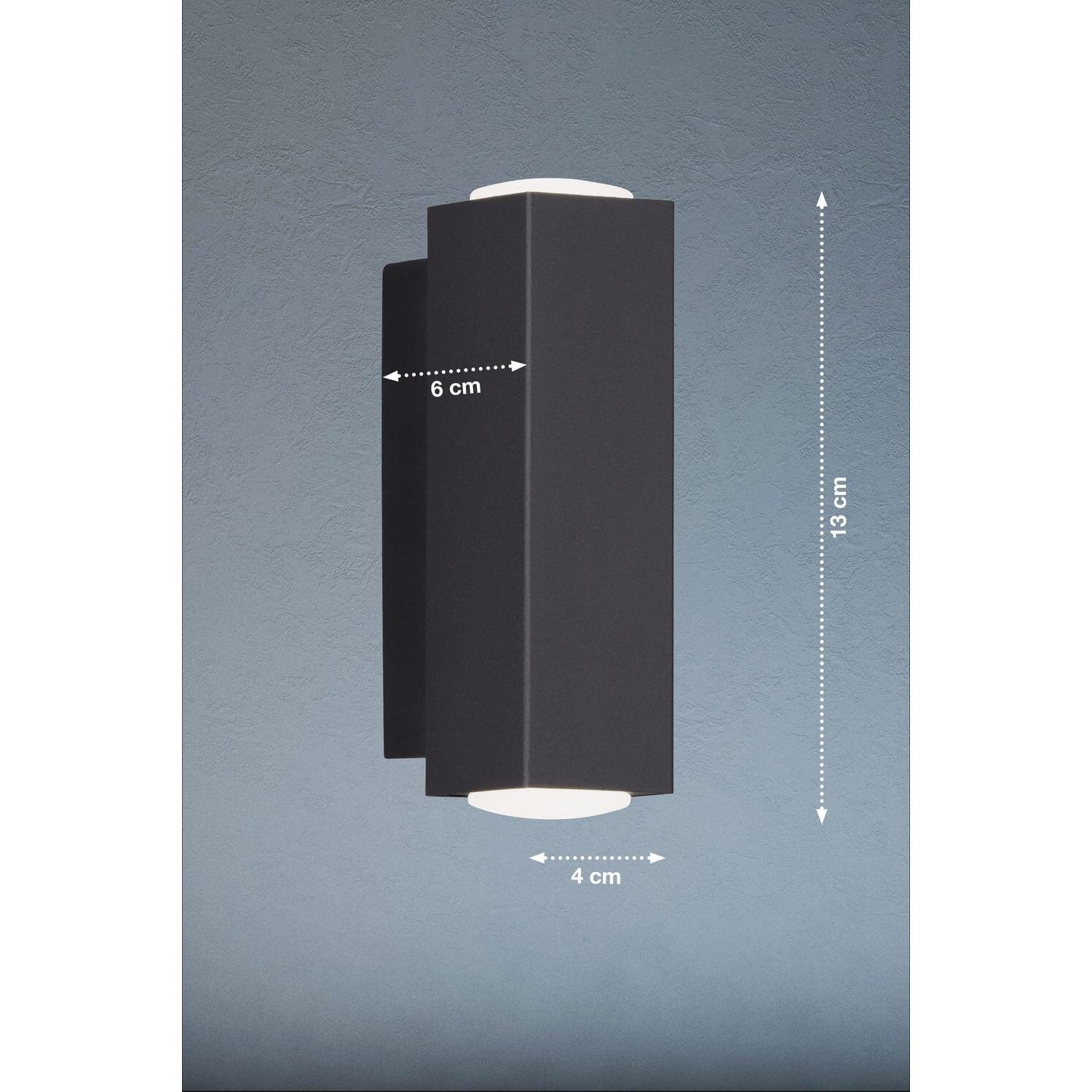 Thumbnail - Fischer & Honsel, Wandleuchte + Deckenleuchte, Honsel Wandleuchte Carlo - schwarz / Acryl satiniert (30383)