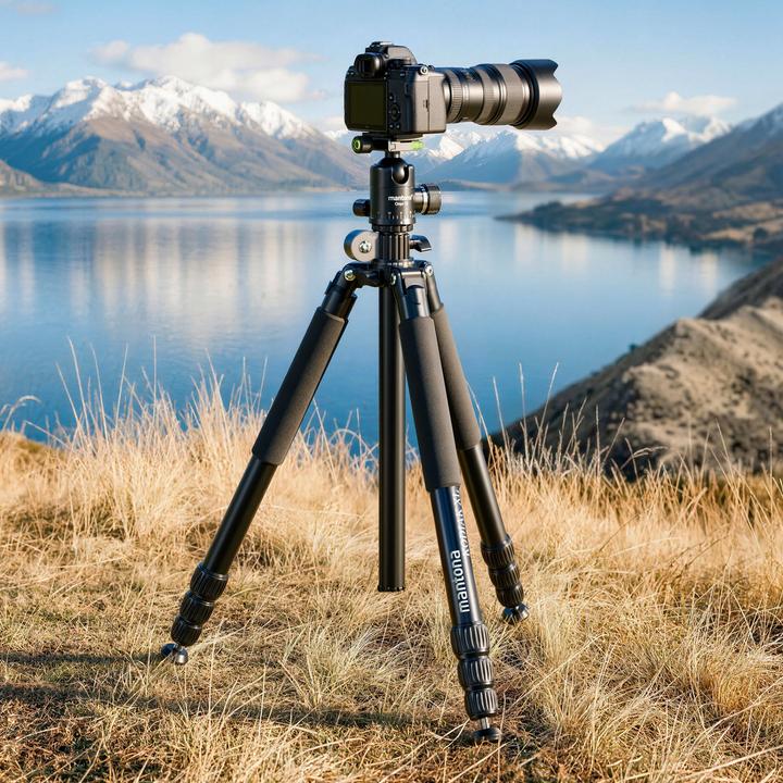 Produktbild mantona Kodiak XL 324 + Onyx 12 Kugelkopf Set Stativkopf Fotostativ Aluminium (Kunststoff, Metall)