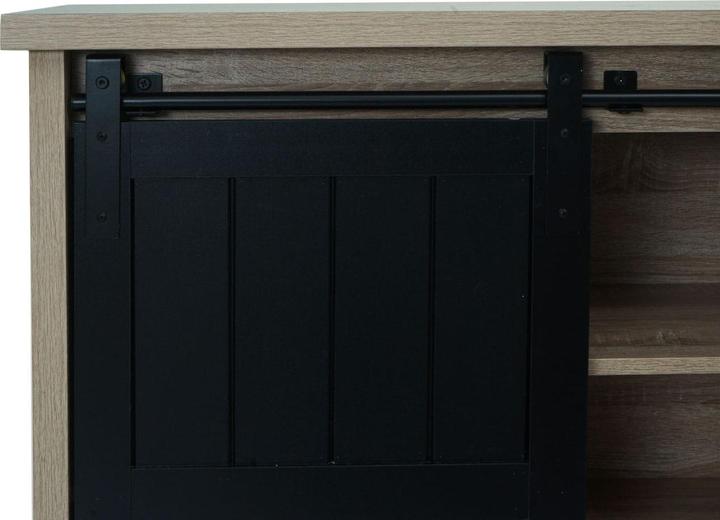 Produktbild Mendler Sideboard HWC-K75, Holz-Optik Industrial Metall 84x150x40cm, naturfarben (150 x 40 x 84 cm)