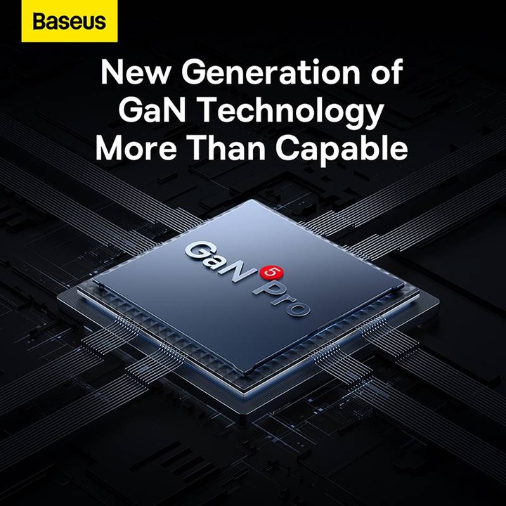 Produktbild Baseus GaN5 Pro Dual USB-C und USB-A Fast Charger (65 W)