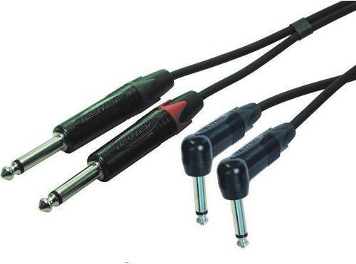 Image du produit Contrik 2x fiche à 2x fiche d'angle (6 m, Milieu de gamme, jack 6.3mm)