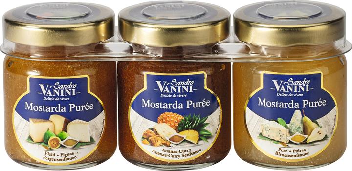 Image du produit Sandro Vanini Mostarda Purée Trio Mignon 180ml (430 g)