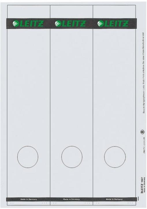 Image du produit Leitz Étiquettes de dos imprimables sur PC pour classeurs de qualité 180
