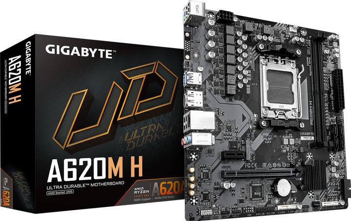 Produktbild Gigabyte MB A620M H (A620,AM5,mATX,AMD) (AM5, AMD A620, mATX)