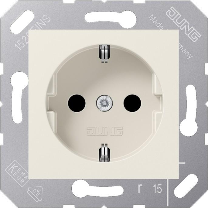 Produktbild JUNG Steckdose 1f ws glz UP IP20 ZP CD5120BF