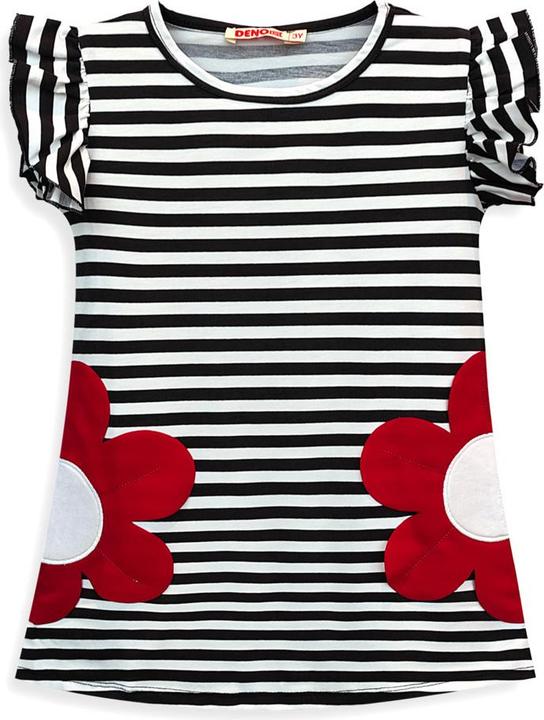 Image du produit Denokids 3D Flower Black & White Striped (110)