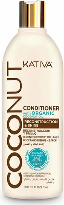 Actual product image Kativa Coconut Reconstruction & Shine Conditioner 500 ml (500 ml)