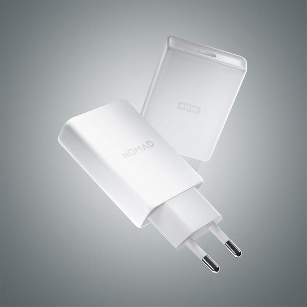 Actual product image Nomad 40W USB-C GaN Slim Wall Charger White (40 W, 1 portion)