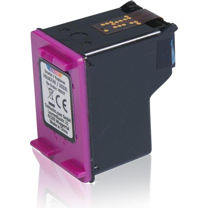 Inkadoo, Druckerpatrone, Druckerpatronen kompatibel zu HP F6U67AE / 302XL Druckkopfpatrone, color Farbe (Color)