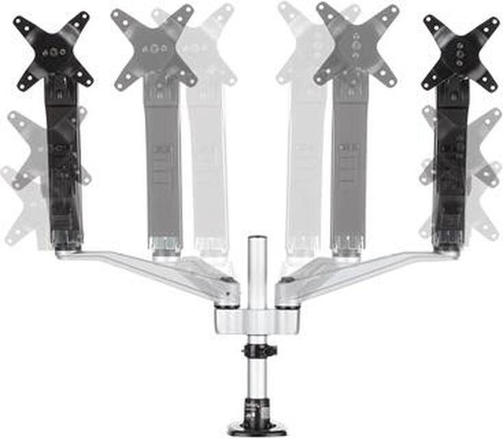 Productafbeelding StarTech Dubbele Monitorbevestiging - Stapelbaar (Tabel, 30", 9 kg)