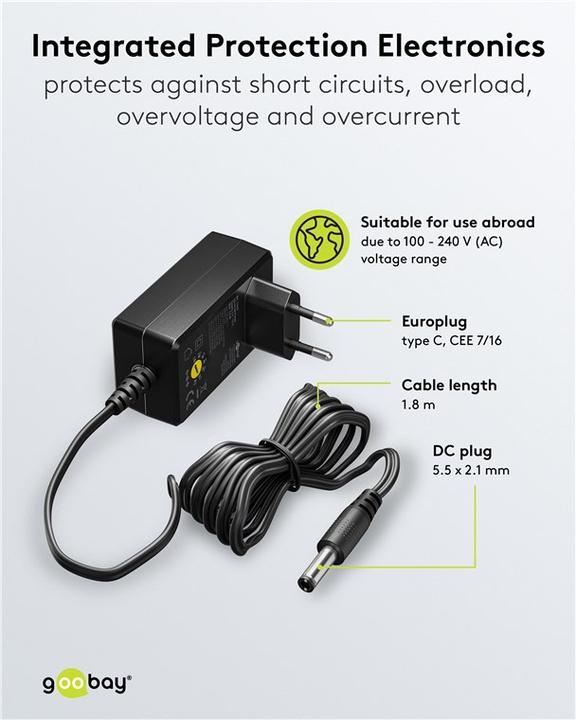 Immagine prodotto Goobay Alimentatore universale 36 W