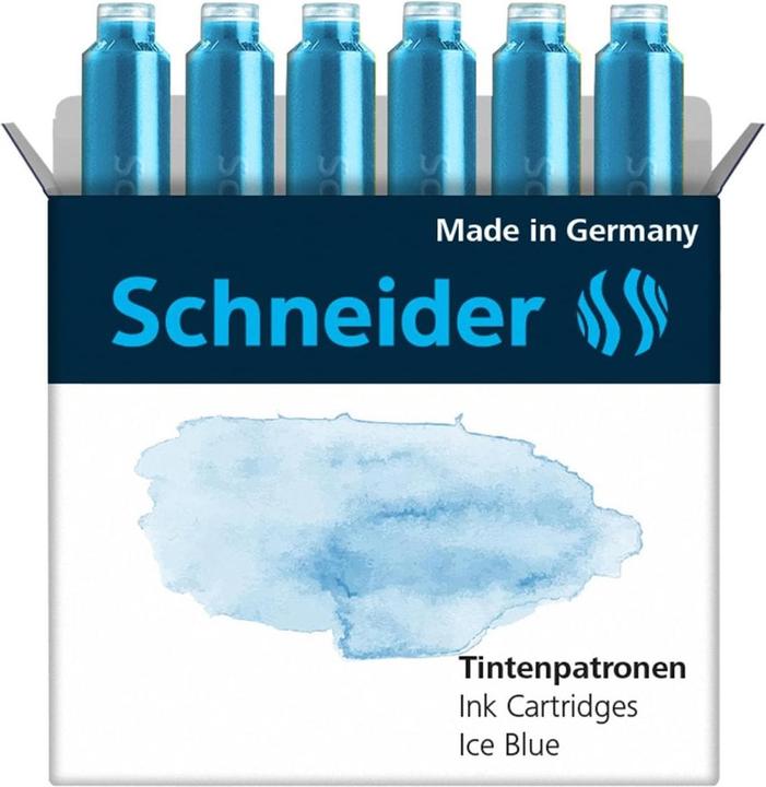Actual product image Schneider Ink cartridge Callissima 6 pieces, Ice Blue (6 Piece, Light blue)