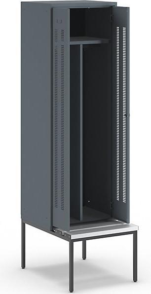 Actual product image Wolf Clothes locker with bench underneath (60 cm, 214 cm)