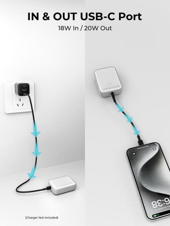 Productafbeelding Aukey Spark Mini (10000 mAh, 20 W, 37 Wh)