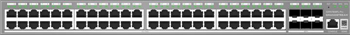 Actual product image Grandstream GWN7806PL PRO? Enterprise Layer 2++ Managed Switch? 48Ã Gigabit RJ45 (PoE/PoE+) + 6Ã (54 ports)