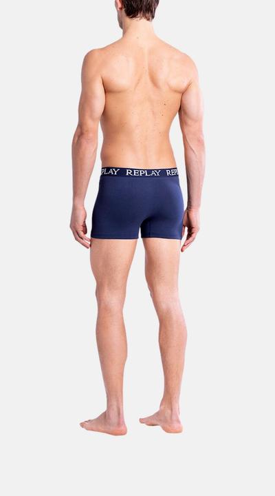 Immagine prodotto Replay Trunk BOXER Style 01/C Basic Cuff Logo im 2er Pack (XXL, Confezione da 2)