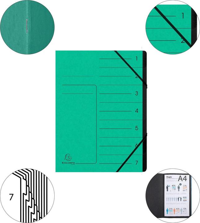 Actual product image Exacompta Stapled file folders (A4, 1 x)