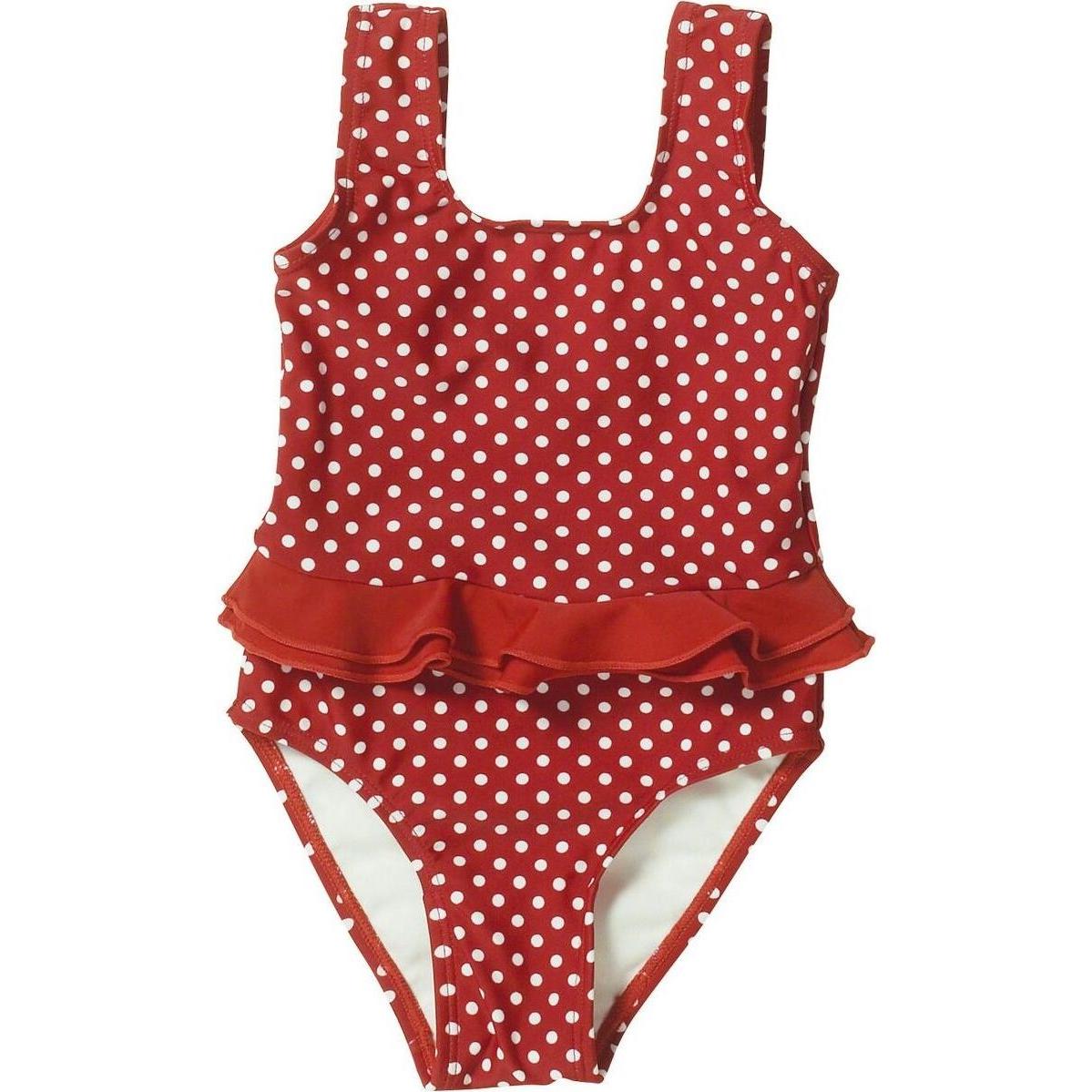 Playshoes, Mädchen, Badeanzug, UV-Schutz Badeanzug, Rot, (74, 80)