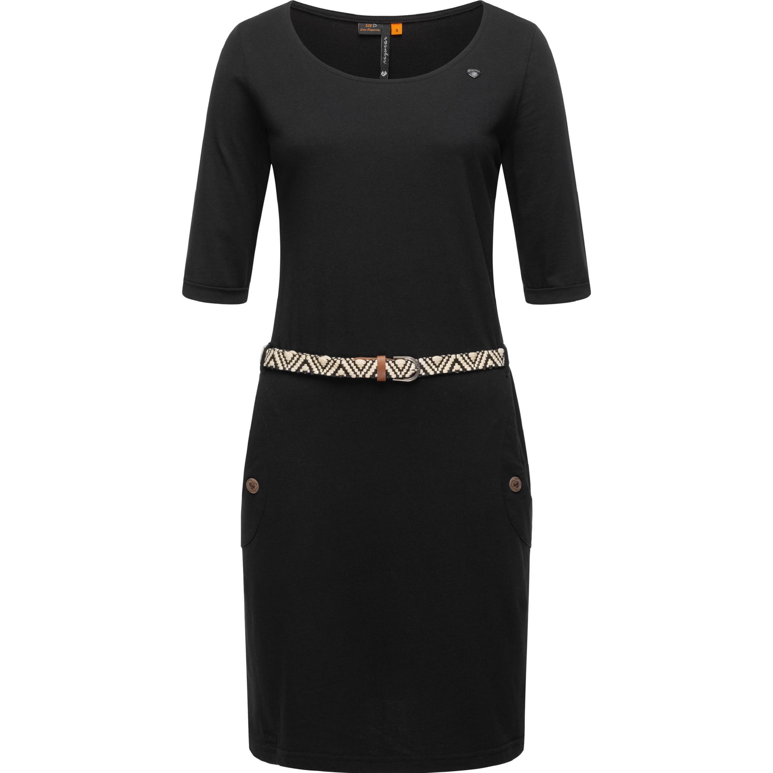 Ragwear, Damen, Kleider, Tannya Solid, Schwarz, (3XL)