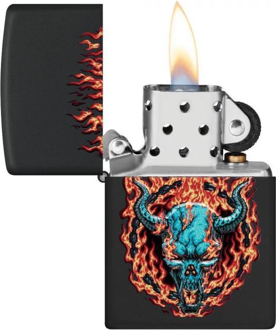 Actual product image Zippo Burning Devil