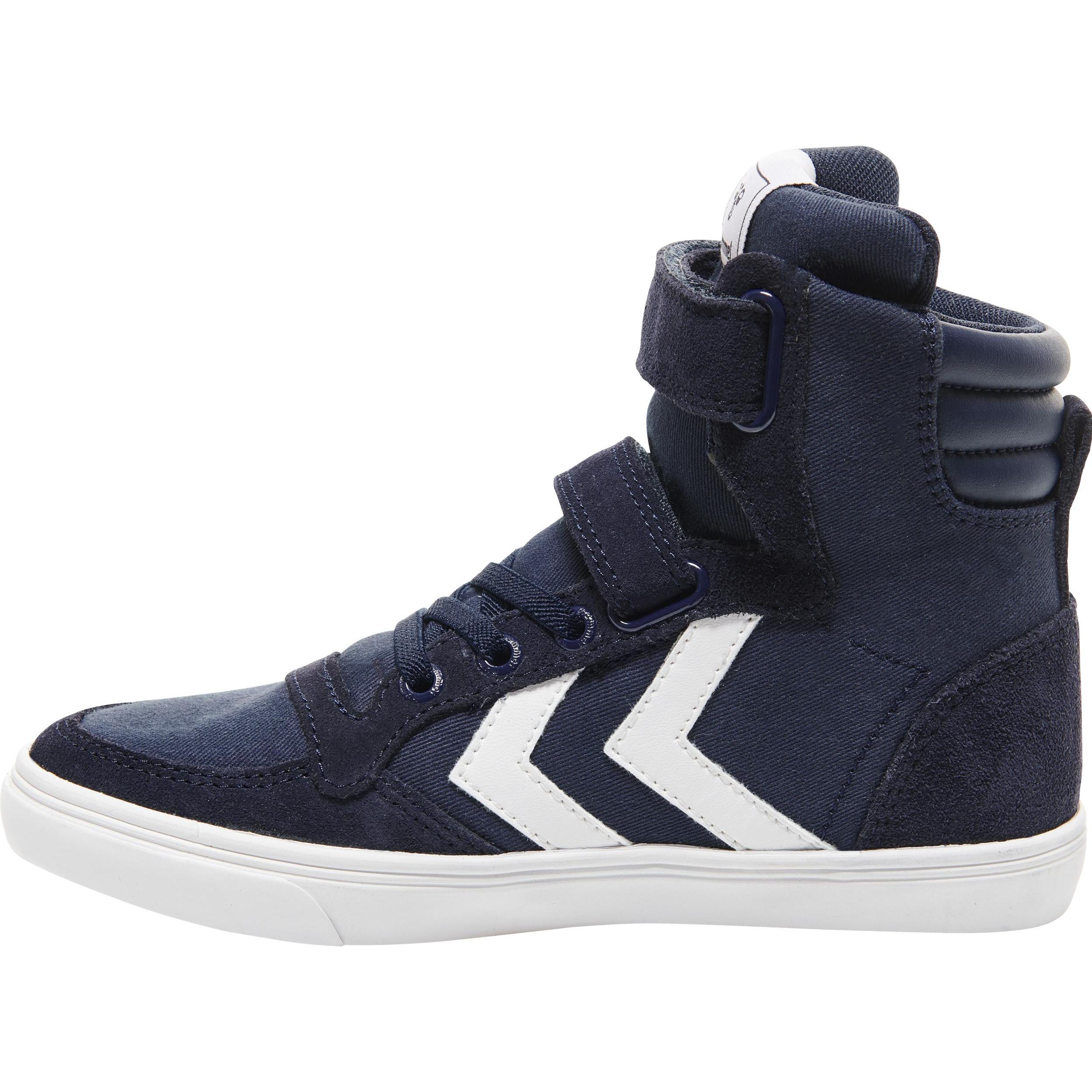 hummel, Unisex, Sneaker, Slimmer Stadil High Junior, Blau, (33)