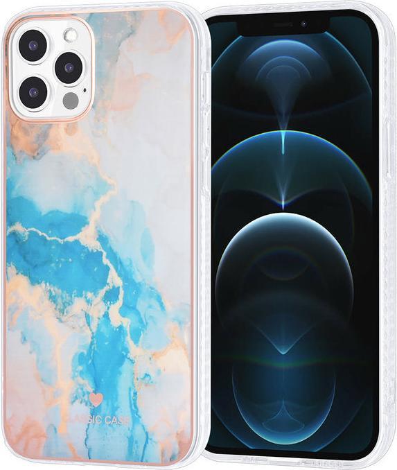 Image du produit UNIQ Accessory Handyhülle Apple iPhone 12 / 12 Pro TPU Case Blau Marmoriert No.98 (Apple iPhone 12, Apple iPhone 12 Pro)