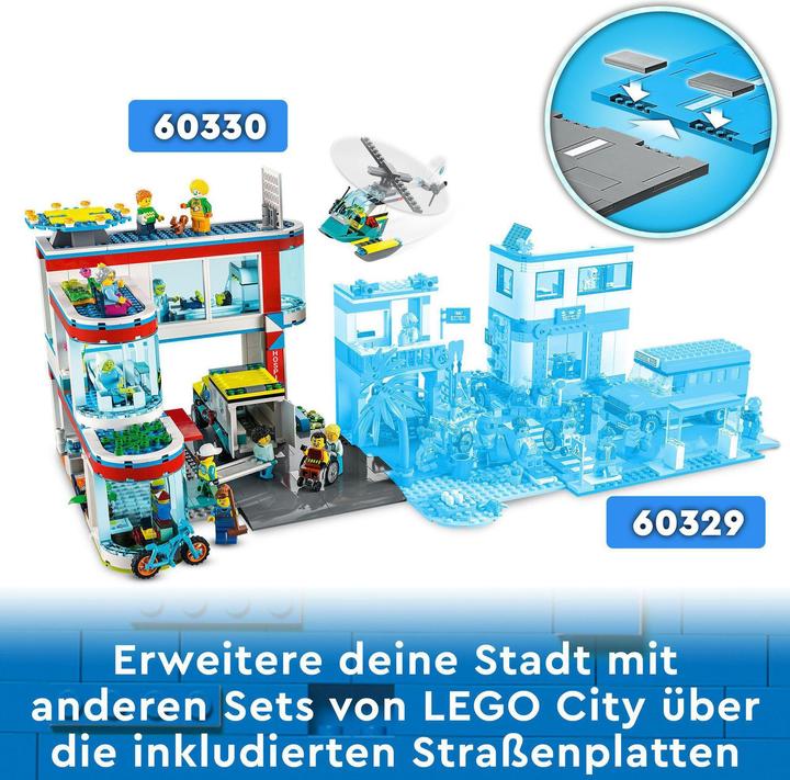 Actual product image LEGO Hospital (60330, LEGO City)