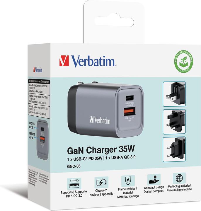 Produktbild Verbatim GaN 2 Port Charger (35 W)
