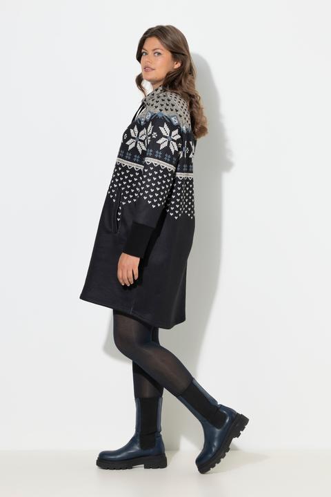 Immagine prodotto Laurasøn Abito in stile norvegese con maglia e pile, collo alto e maniche lunghe (44, 46)