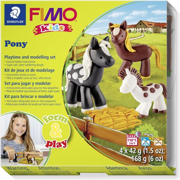 Produktbild Fimo Kids Form&Play Set 4 x 42g Ponys